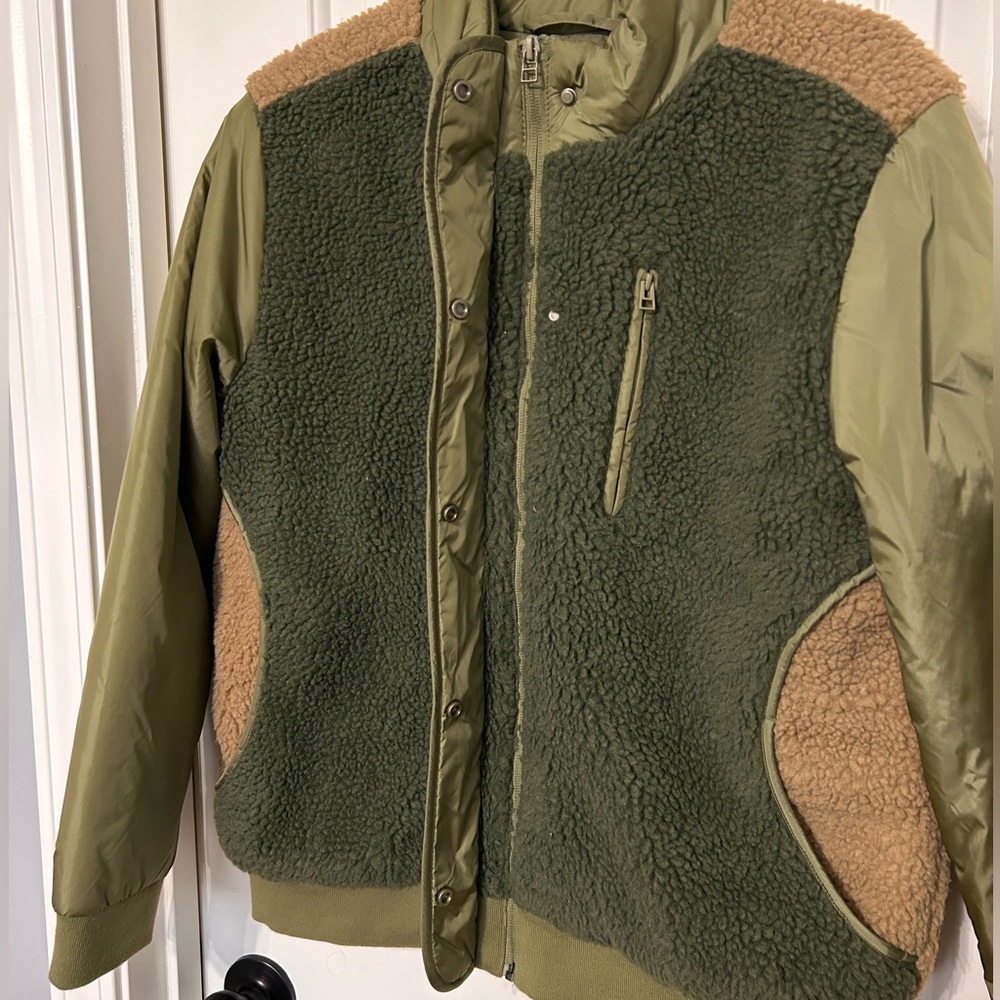 Universal Thread Utility Sherpa Jacket Green And … - image 2